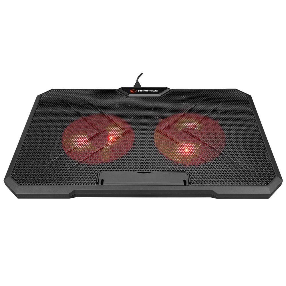 Addison Rampage AD-RC12 CLAW Siyah 2 Fan 2 USB RGB Işıklı 15-17 Notebook Soğutucu Stand