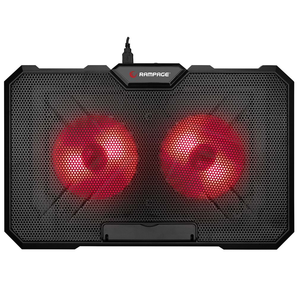 Addison Rampage AD-RC12 CLAW Siyah 2 Fan 2 USB RGB Işıklı 15-17 Notebook Soğutucu Stand