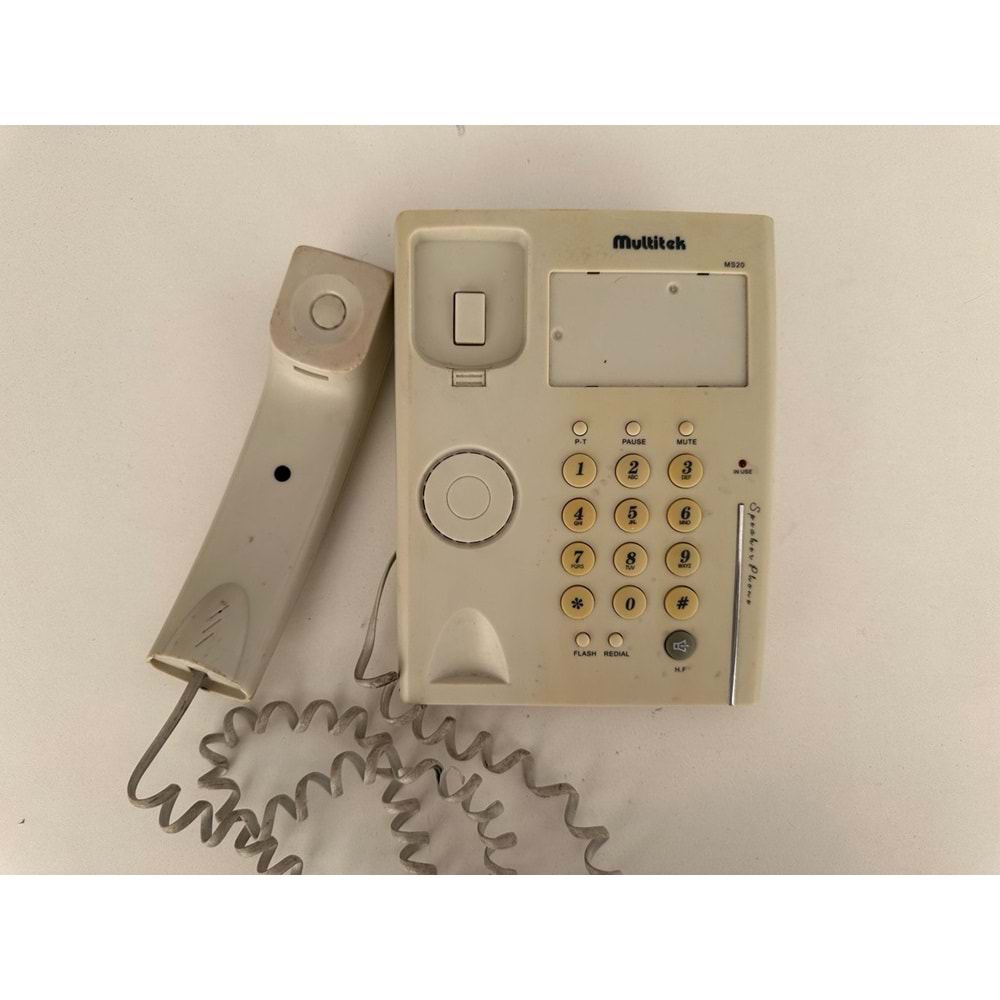 MULTİTEK-MS20 SABİT MASA TELEFONU 2.EL 3AY GARANTİLİ
