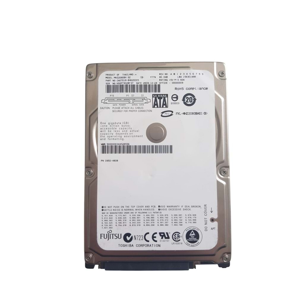 FUJİSTU 80gb 2.5