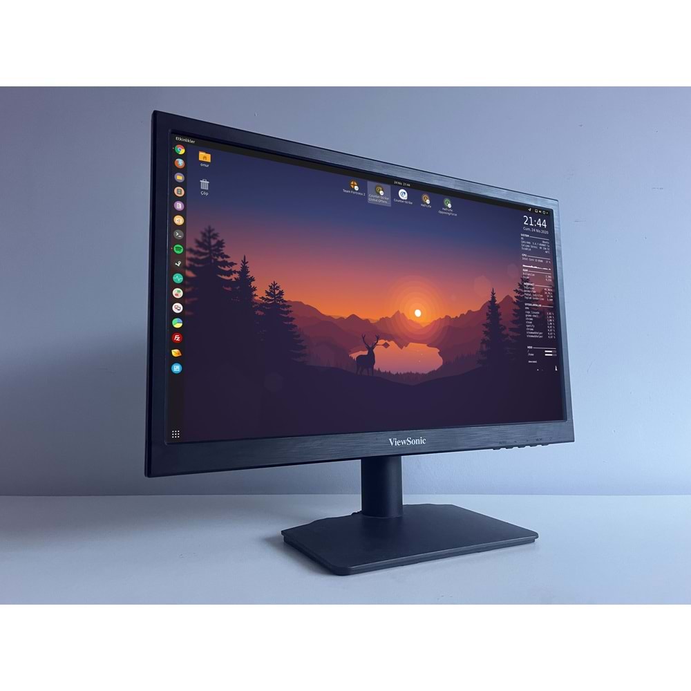 ViewSonic VA1903a 18.5 Led Monitör 2.El\VGA\(Ekranda Dalgalanma Var+Ayağında Kırık Var)