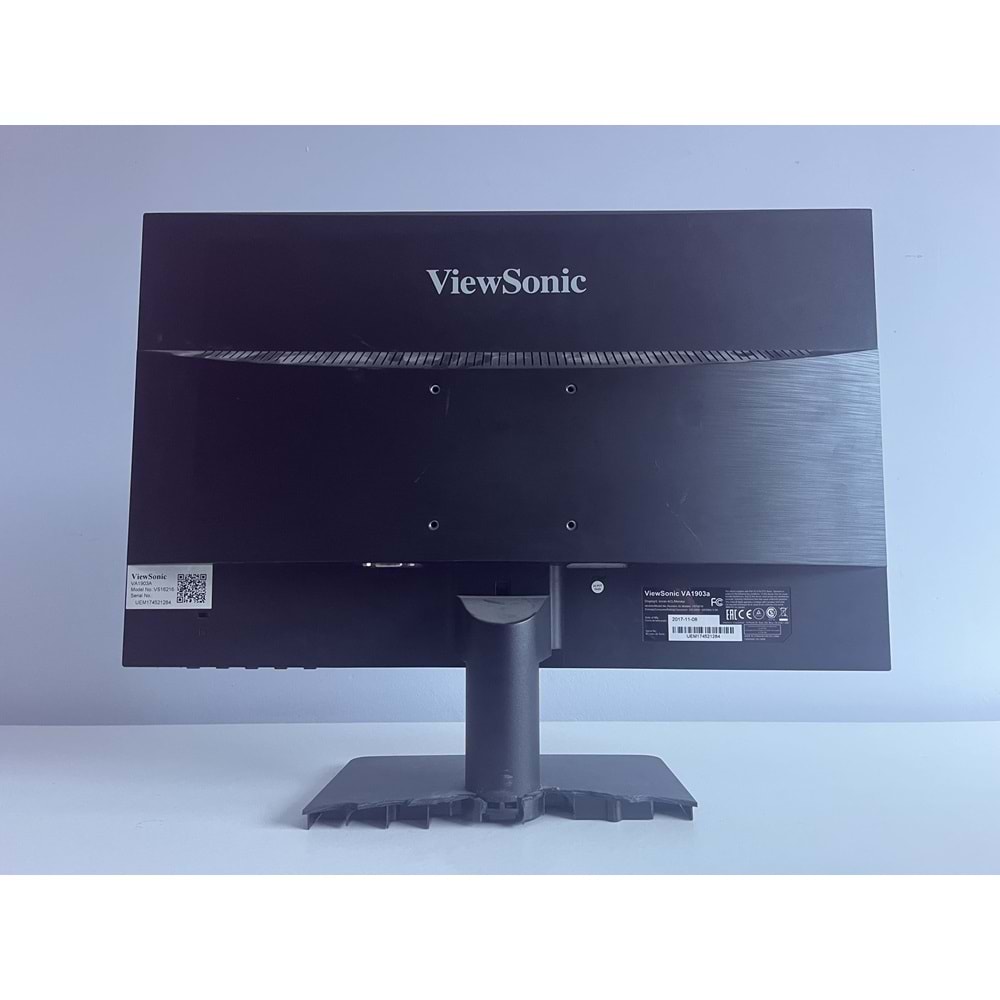 ViewSonic VA1903a 18.5 Led Monitör 2.El\VGA\(Ekranda Dalgalanma Var+Ayağında Kırık Var)