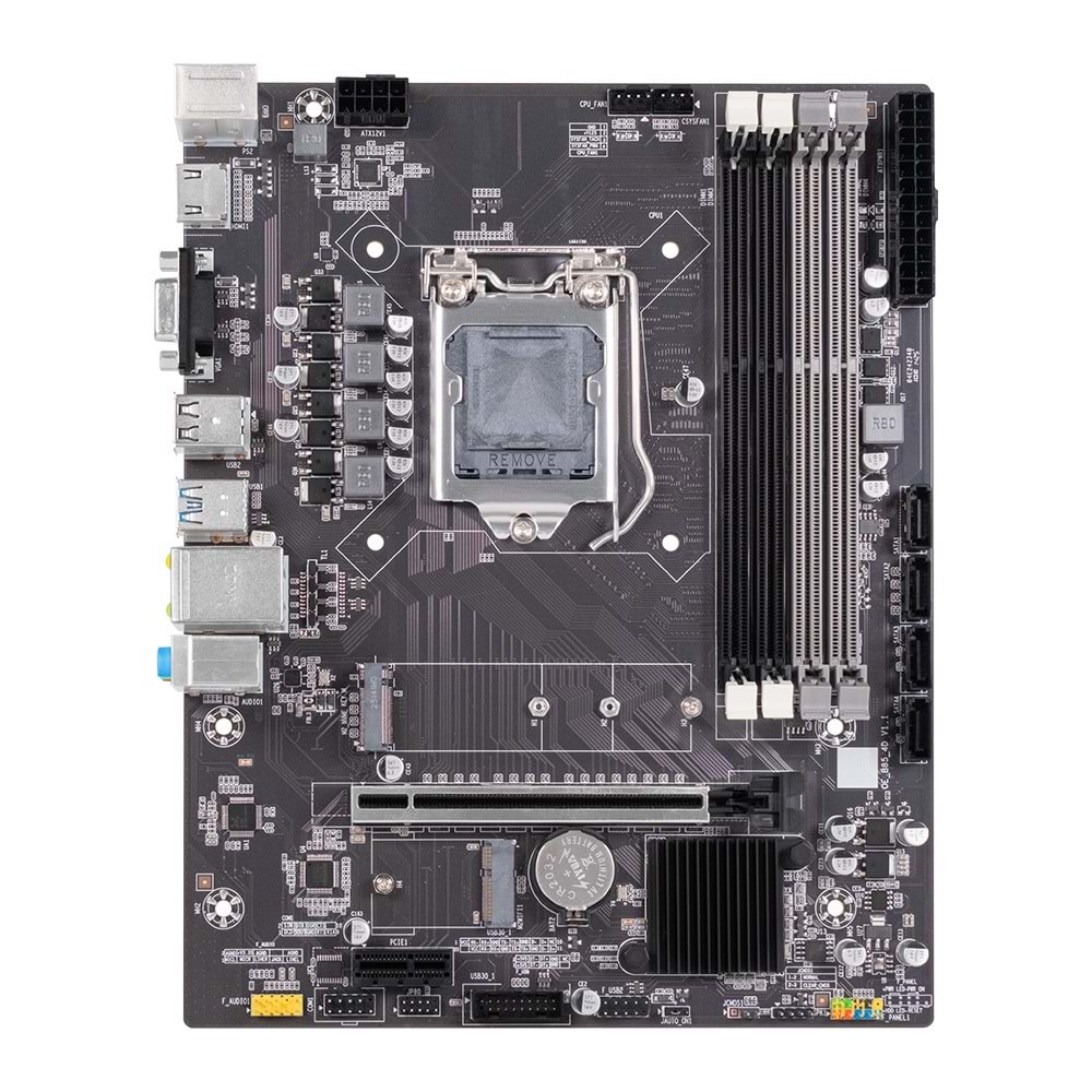 Turbox WorkTeam B85(H81) Sata M2 DDR3 1600MHz Usb 3.0 Vga Hdmi Ses Lan 1150P 4.Gen Anakart