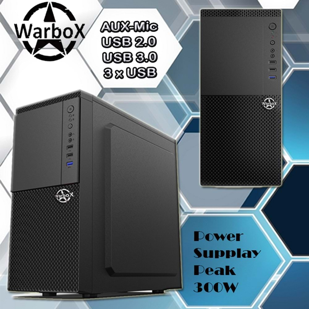 WarboX Konrul Intel® Core-i5 2400 Turbo:3.40ghz 8gb Ram 128gb Ssd 250gb Hdd 19