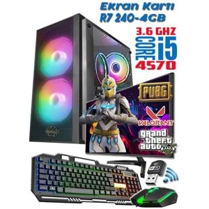 Warbox Proxi Eko İ5 4570 8gb 128GB Ssd R7 240-4GB E.Kartı 19.5 FHD Monitör