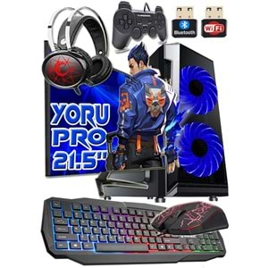 Warbox Yoru Pro Ryzen3 1200 16GB 512gb Ssd R7 240-4gb E.Kartı 21.5 FHD Monitör