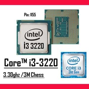 Intel Core i3-3220 3.30 Ghz 3MB Cache LGA 1155