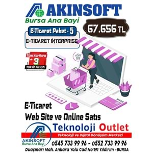 Akınsoft Anabayi TeknolojiOutlet Paket 5 E-Ticaret İnterprise