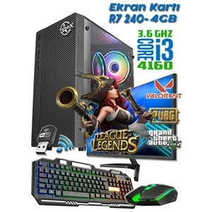 Warbox Sega Eko i3 4160 8GB Ram 128gb SSD R7 240-4GB E.Kartı 19.5