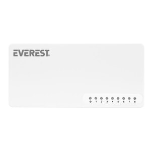 Everest EVERLINK ESF208 8 Port 10/100Mbps RTL8309 Hub Switch