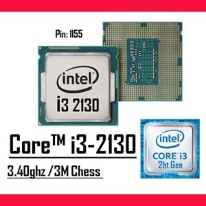 Intel® Core™ i3 2130 3.40 Ghz 3mb Cache Lga 1155p Tray Masaüstü Bilgisayar İşlemci