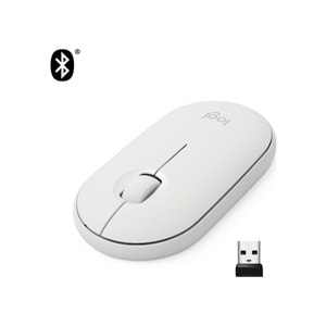 Logıtech PEBBLE M350 KABLOSUZ MOUSE BEYAZ