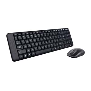 Logitech MK220 Kablosuz Türkçe Klavye Mouse Seti - Siyah