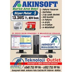 Akınsoft Anabayi TeknolojiOutlet Paket 5 Super + 2 Hediye Pc