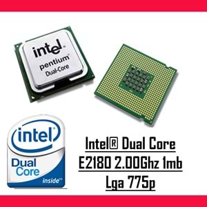 Intel® Dual Core E2180 2.00 Ghz 1mb Cache Lga 775p Tray Masaüstü Bilgisayar İşlemci