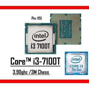 Intel® Core™ i3 7100T 3.40 Ghz 3mb Cache Lga 1151p Tray Masaüstü Bilgisayar İşlemci