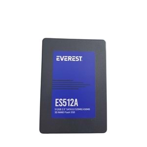 Everest ES512A 512GB 2.5 SATA 3.0 520MB/450MB 3D NAND Flash SSD (Solid State Drive)