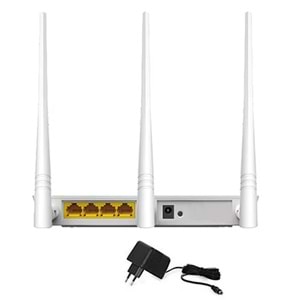 Everest EWR-F303 300Mbps 2.4GHz 3x 5dBi Anten 1x WAN 3x LAN Repeater+AP+WISP Destekli Wireless Router