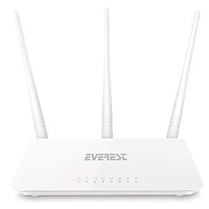Everest EWR-F303 300Mbps 2.4GHz 3x 5dBi Anten 1x WAN 3x LAN Repeater+AP+WISP Destekli Wireless Router