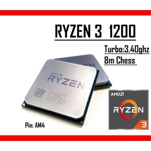 AMD Ryzen™3 1200 Soket AM4 3.1 GHz 8MB 65W 14nm