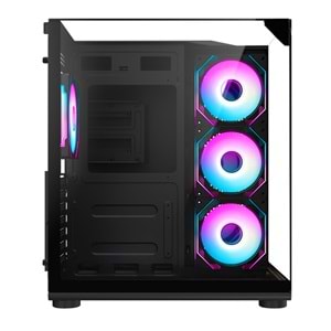Turbox Teras Akvaryum Cam Tasarım 4XARGB Fan 500W PSU USB 3.0 ATX Oyuncu Bilgisayar Kasası
