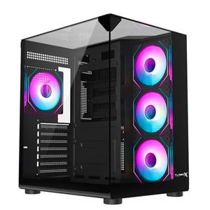 Turbox Teras Akvaryum Cam Tasarım 4XARGB Fan 500W PSU USB 3.0 ATX Oyuncu Bilgisayar Kasası