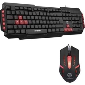 Hytech HKM58 GAMİNG KEYBOARD MOUSE COMBO KIRMIZI