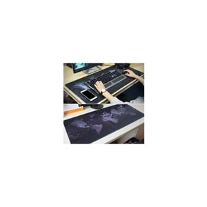 Sarftech 70X30 Dünya Desenli Rgb LED Işıklı Oyuncu Mouse Pad