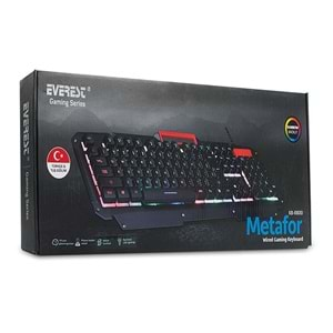 Everest KB-R800 METAFOR Usb Rgb Aydınlatmalı Metal Yüzey Gaming Klavye