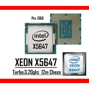 Intel® Xeon® X5647 2.93 Ghz 12mb Cache Lga 1366p Tray Masaüstü Bilgisayar İşlemci