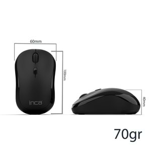 INCA IWM-289T Ergonomic Design Mouse Siyah