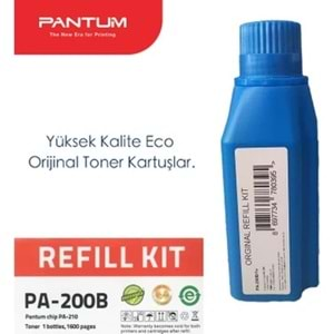 Pantum PA-200B Refil Orijinal 1600 Sayfa Dolum Kit