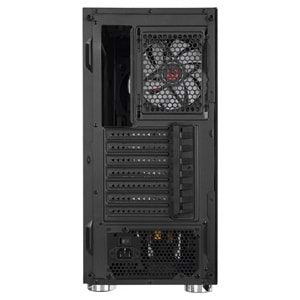 Rampage CARISMA MESH 4*12cm Rainbow Temperli Camlı ATX Mid-T Gaming Oyuncu Kasası