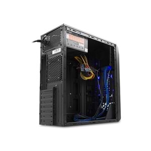 Rampage Castrum Siyah 2*USB3.0+2*USB 12cm Mavi LED Fan Oyuncu Kasası