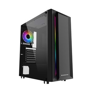 Xigmatek EN49974 HELIOS 550W Temper Camlı 1*12cm Rainbow Led Şeritli Mid-T Gaming Oyuncu Kasası