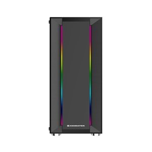 Xigmatek EN49974 HELIOS Temper Camlı 1*12cm Rainbow Led Şeritli Mid-T Gaming Oyuncu Kasası