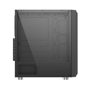 Xigmatek EN49974 HELIOS Temper Camlı 1*12cm Rainbow Led Şeritli Mid-T Gaming Oyuncu Kasası