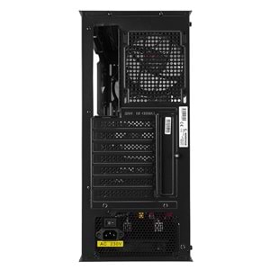 Rampage BLADE Mesh Temperli Camlı 600W 80+ Siyah 4*12cm Sabit RGB Fan ATX Mid-T Gaming Oyuncu Kasası