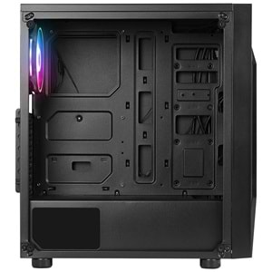 Rampage TRIANGLE 4*12cm Auto RGB Fan Tempered Glass ATX Mid-T Gaming Oyuncu Kasası
