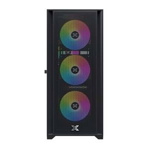Xigmatek EN47046 Master X II Pro Siyah ODIN II 4*12cm Z20F Fixed RGB Fan Mesh+Cam Panel E-ATX Oyuncu Kasası