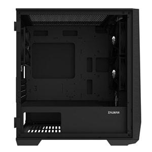 Zalman Z1 ICEBERG BLACK Siyah 3*12cm Fan Temperli Camlı Mini-T Gaming Oyuncu Kasası