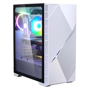 Zalman Z3 ICEBERG WHITE Beyaz 2*12cm ARGB Fan Temperli Camlı Mid-T Gaming Oyuncu Kasası