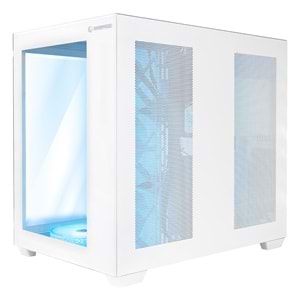 Rampage ICEBLADE Temperli Camlı Beyaz 7*12cm ARGB Transparan ATX Mid-T Gaming Oyuncu Kasası