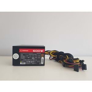 Rampage RMP-600-80P 600W V1 12cm Fan Siyah 80 Plus ( 80+ ) Bronze Sertifikalı Power Supply
