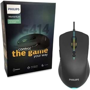 Philips SPK9414 G414 Usb 7Tuşlu Siyah 1200/1600/2400/3600dpi Gaming Oyuncu Mouse