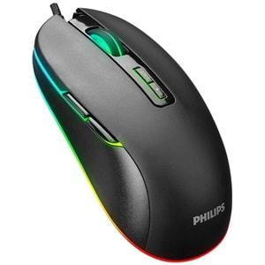 Philips SPK9414 G414 Usb 7Tuşlu Siyah 1200/1600/2400/3600dpi Gaming Oyuncu Mouse