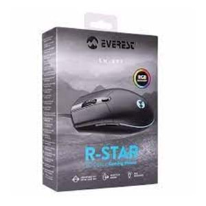 Everest SM-X97 R-STAR Usb 5 Tuşlu RGB Işıklı 6400dpi Gaming Oyuncu Mouse