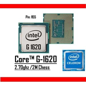 Intel® Celeron™ G1620 2.70 Ghz 2mb Cache Lga 1155p Tray Masaüstü Bilgisayar İşlemci