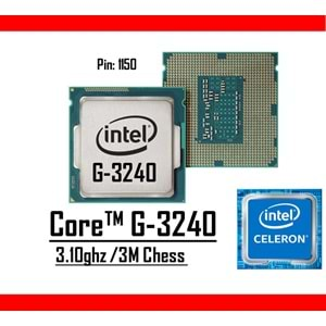 Intel® Pentium™ G3240 3.10 Ghz 3mb Cache Lga 1150p Tray Masaüstü Bilgisayar İşlemci