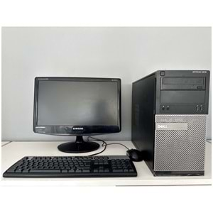 Dell Optiplex 3010 Tower / i3-3220 3.30Ghz / 8Gb Ddr3 / 128Gb SSD / 2. EL BİLGİSAYAR / Samsung 19